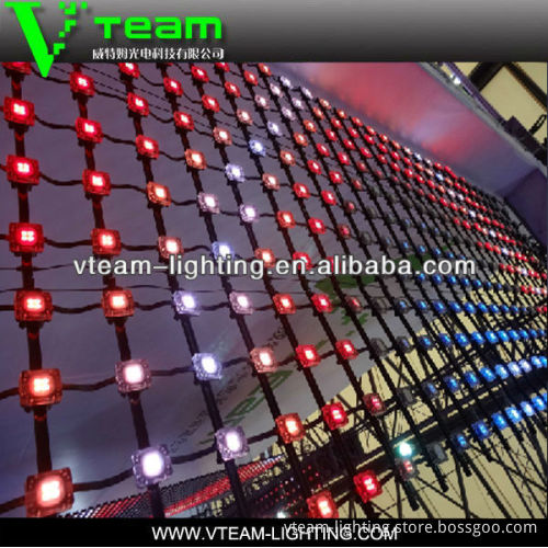 2014 xxx video Full color rental soft LED mesh screens for stages/ clubs
